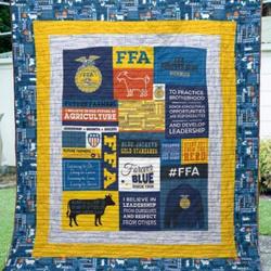 Future Farmers Quilt Blanket and Home Decor