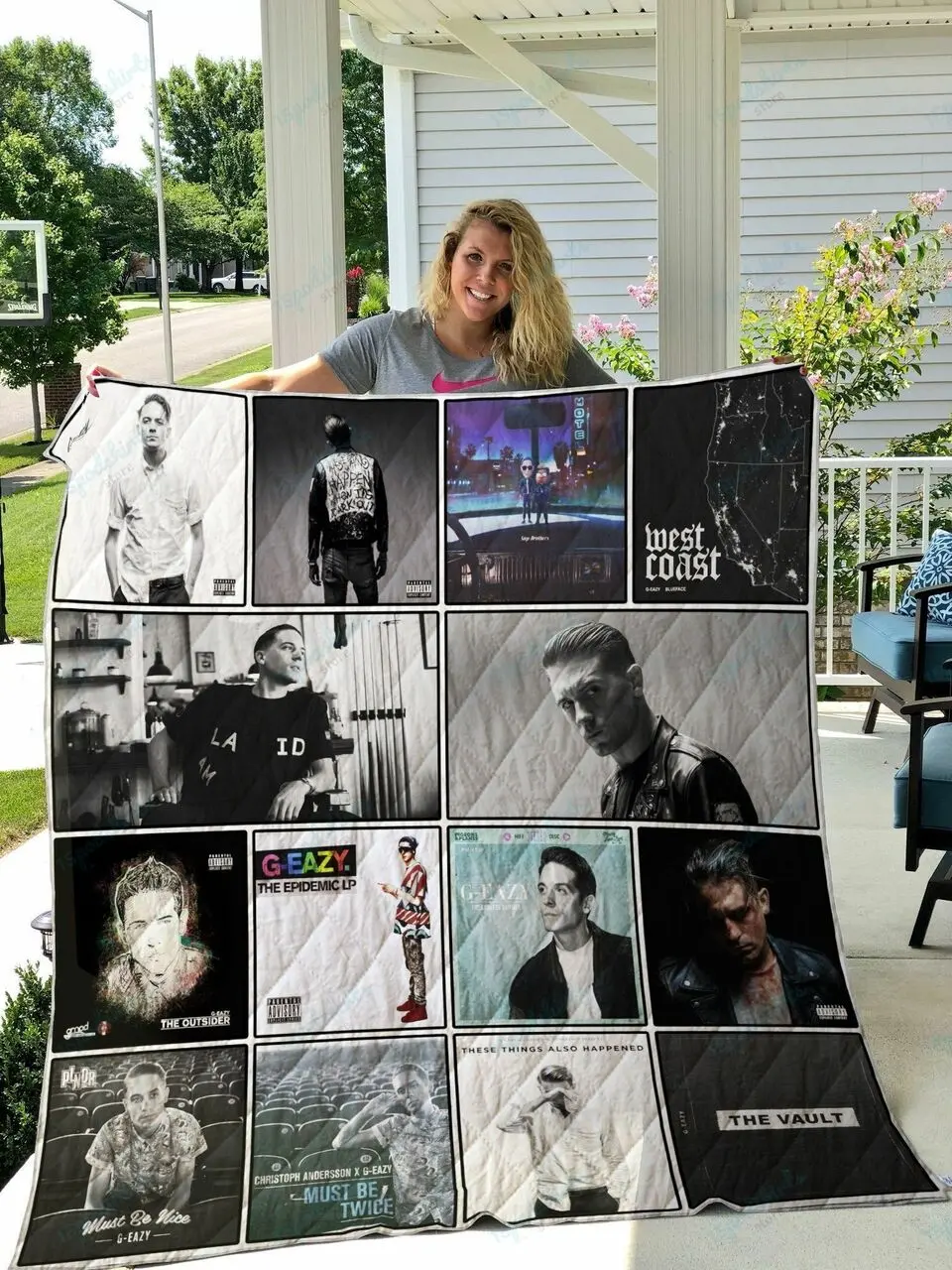 G Eazy Quilt Blanket and Home Decor