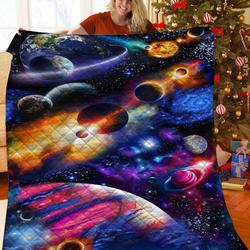 Galaxy Planet Quilt Fyp and Home Decor