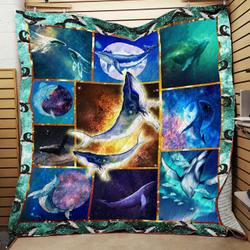 Galaxy Whale Quilt Fuj and Home Decor