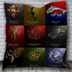 Game Of Thrones Houses Quilt Blanket Bs972 and Home Decor