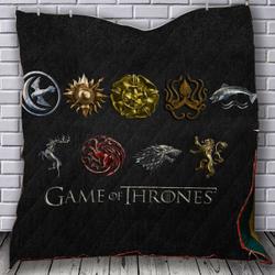 Game Of Thrones Symbols Quilt Blanket Bs973 and Home Decor
