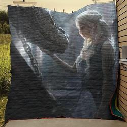Games Of Thrones - Mother Of Dragons Quilt Blanket and Home Decor
