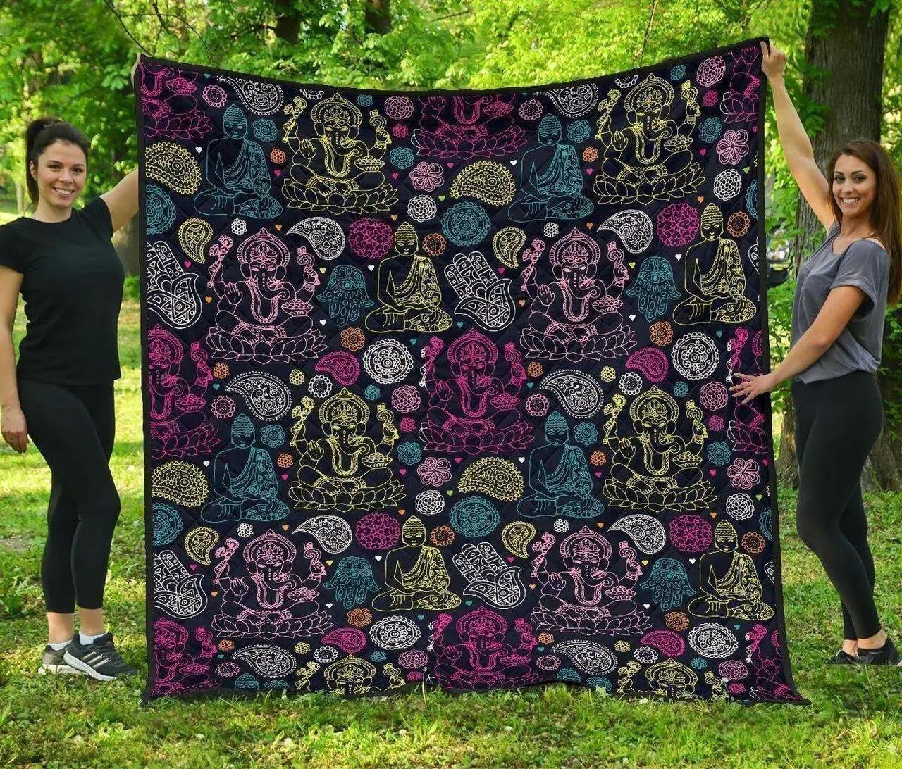 Ganesha Cl12100306Mdq Quilt Blanket and Home Decor