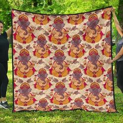 Ganesha Cl12100307Mdq Quilt Blanket and Home Decor