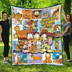 Garfield And Friends Quilt Blanket  Quilt and Home Decor