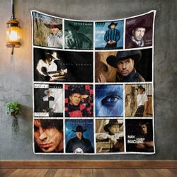 Garth Brooks Album Covers Quilt Blanket and Home Decor