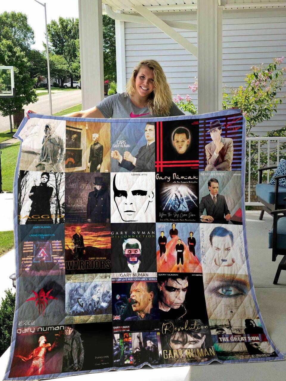 Gary Numan Quilt Blanket and Home Decor