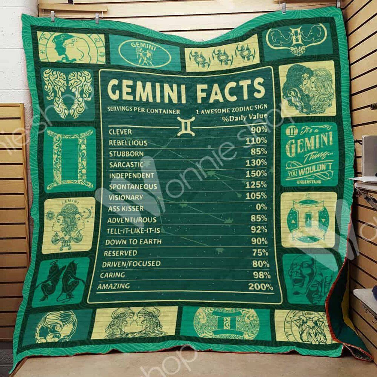 Gemini Horosco Quilt Blanket Dhc03021438Td and Home Decor