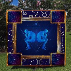 Gemini Horoscope Ee14128 Quilt Inkp0108 and Home Decor