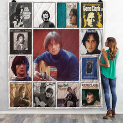 Gene Clark Singles Quilt Blanket Ver 13 and Home Decor