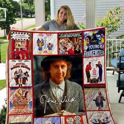 Gene Wilder Quilt Blanket 01 and Home Decor