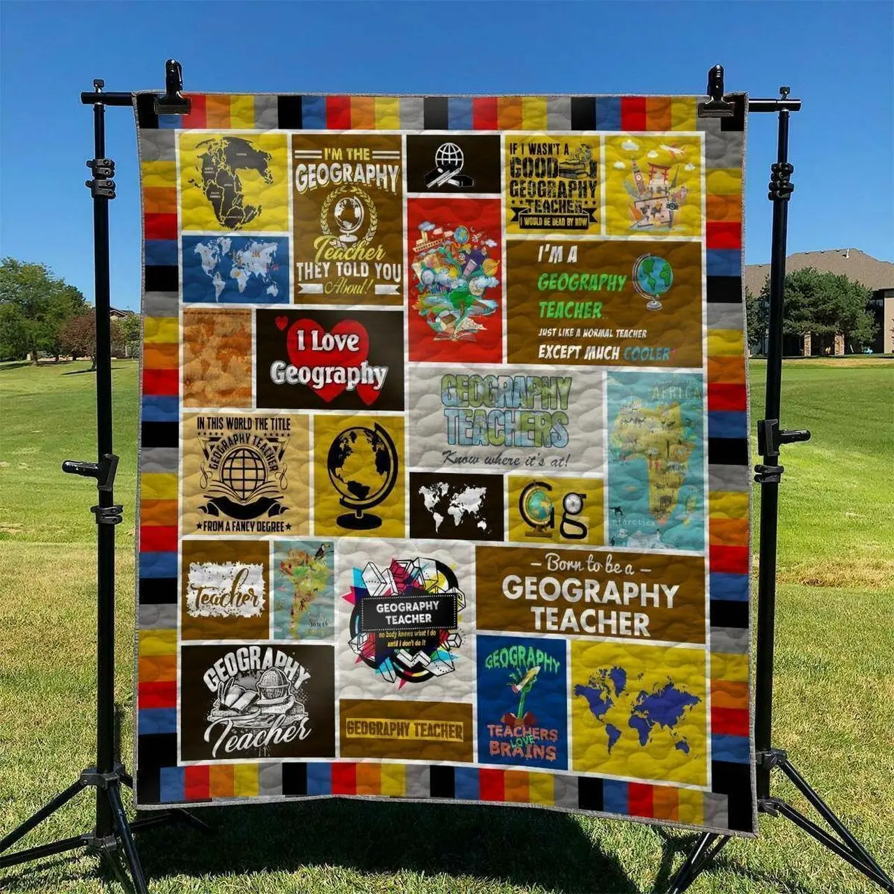 Geography Teacher DHCKL0909 Quilt Blanket and Home Decor