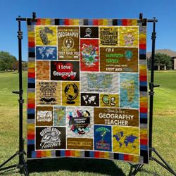 Geography Teacher DHCKL0909 Quilt Blanket and Home Decor
