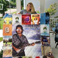 George Harrison Albums Quilt Blanket For Fans Ver 17 and Home Decor