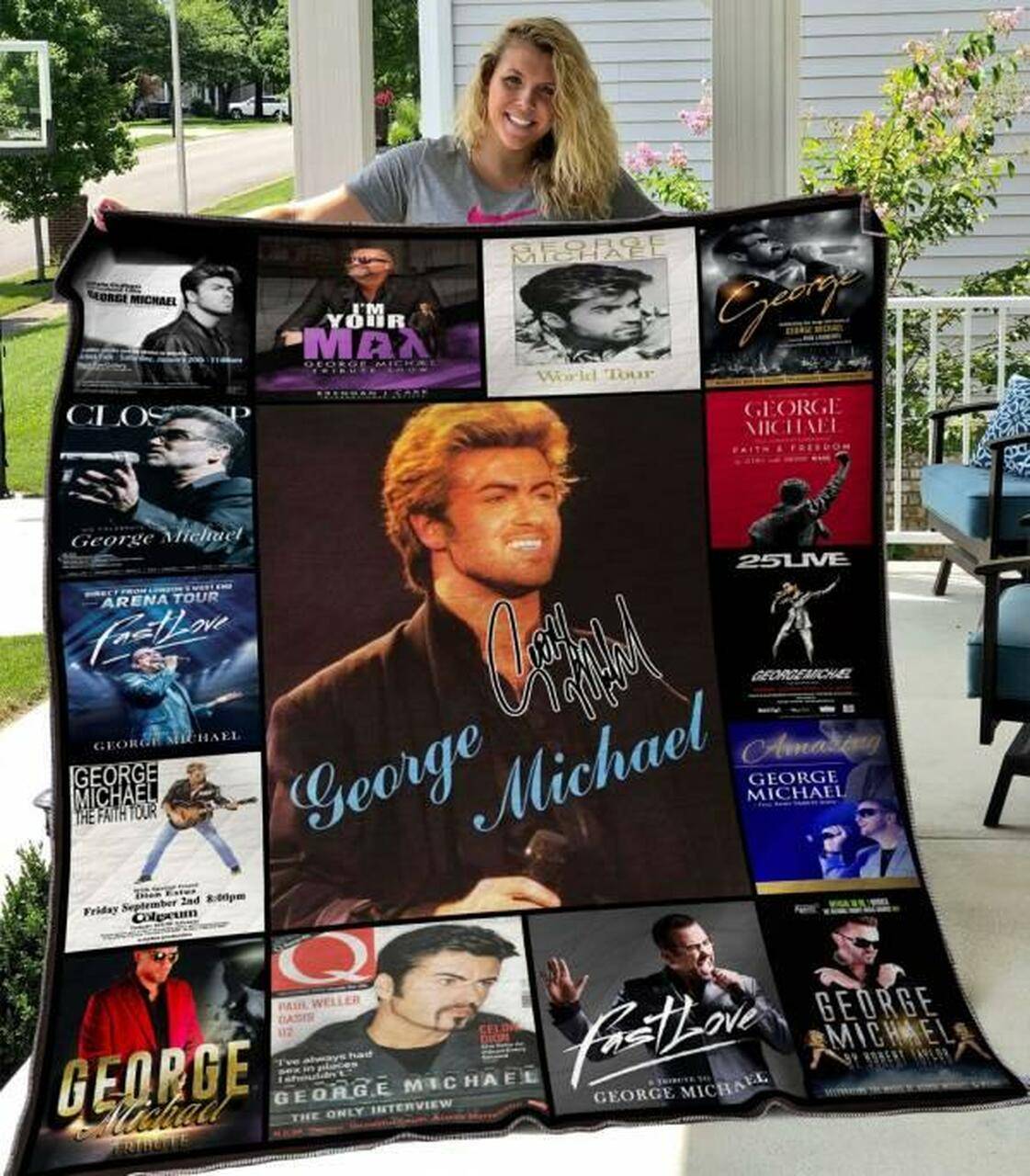 George Michael Quilt Blanket Hvt070620 Quilt and Home Decor