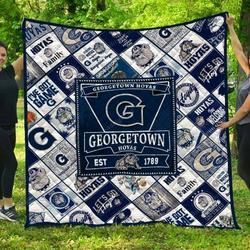 Georgetown Hoyas Quilt Blanket and Home Decor