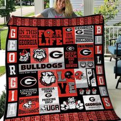Georgia Bulldogs B270626 Quilt Blanket and Home Decor