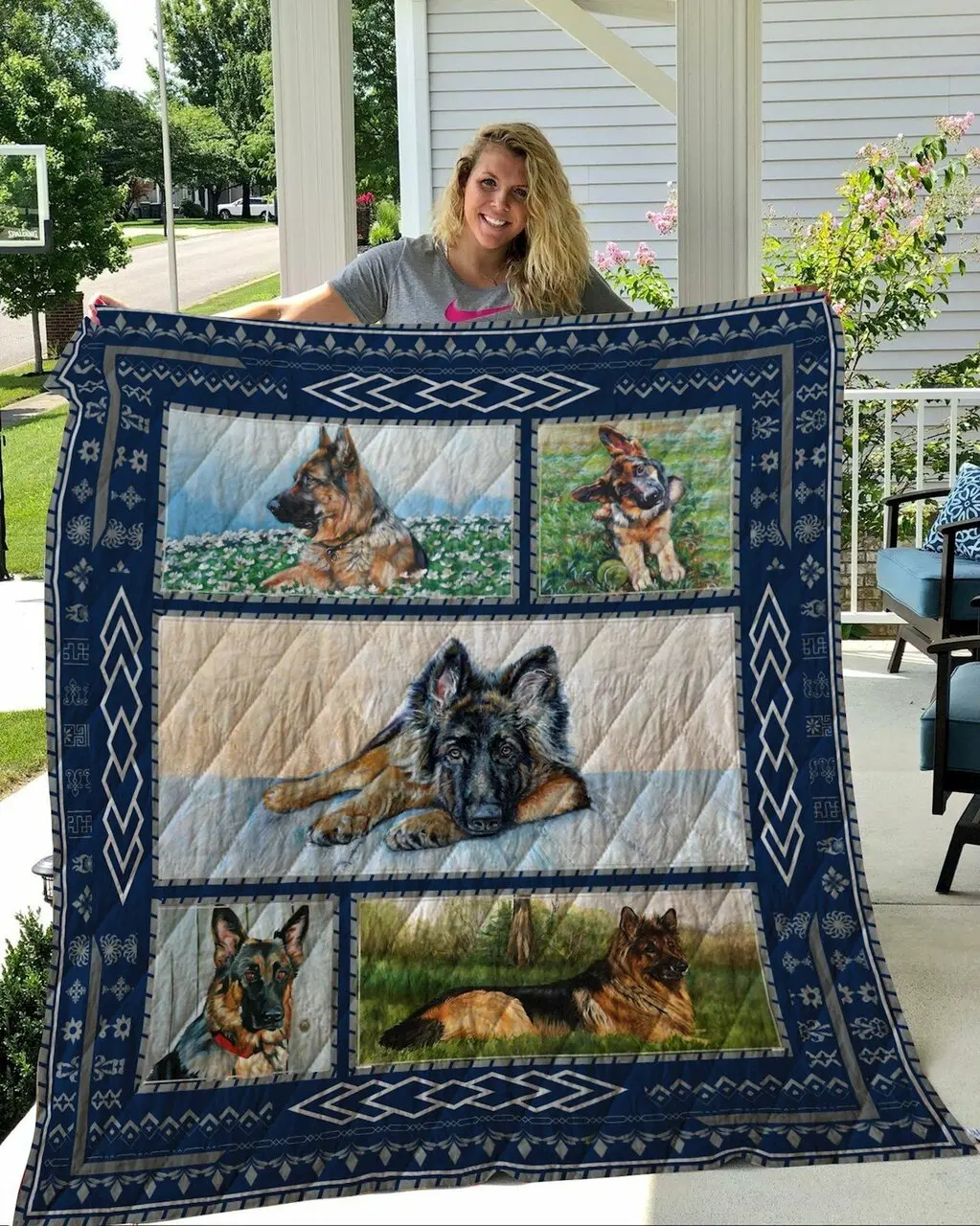 German Shepherd 5 Quilt and Home Decor