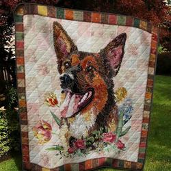 German Shepherd Dog Tnt1204 12 Quilt Blanket  Quilt and Home Decor
