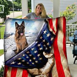 German Shepherd Flag Love My BHDE20 3D Customized Quilt Hip and Home Decor