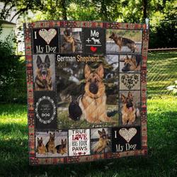 German Shepherd My Home Cl10100121Mdq Quilt Blanket and Home Decor