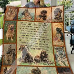 German Shepherd Nt 02012004 Love My BHDE25 3D Customized Quilt Hip and Home Decor