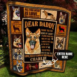 German Shepherd Personalized Quilt Blanket Bbb110627Ht and Home Decor