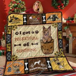 German Shepherd Pocketfull Quilt Blanket ABC06011209 and Home Decor