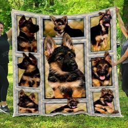 German Shepherd Puppy 3D Customized Quilt and Home Decor