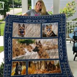 German Shepherd Qui28002 3D Personalized Customized Quilt Blanket 43 and Home Decor
