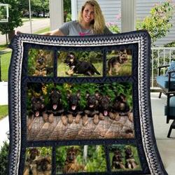 German Shepherd Qui28007 3D Personalized Customized Quilt Blanket 1 and Home Decor