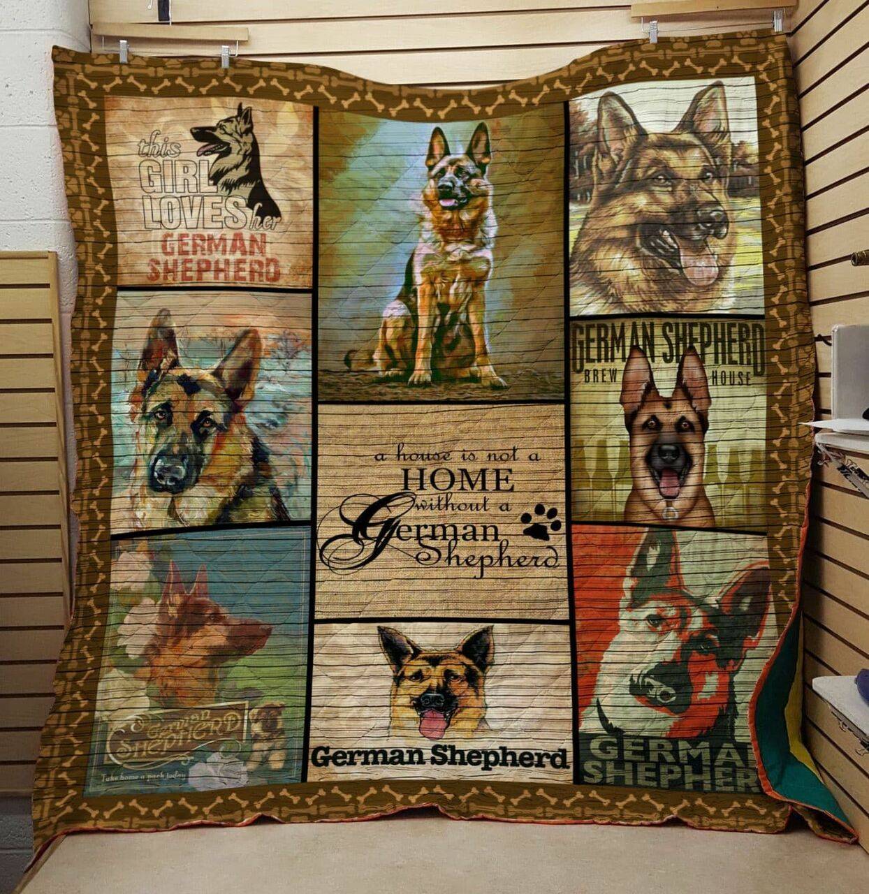 German Shepherd Quilt Blanket Dhc13122834Vt and Home Decor