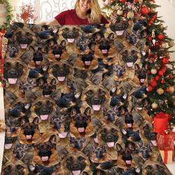 German Shepherd Quilt Ifl and Home Decor