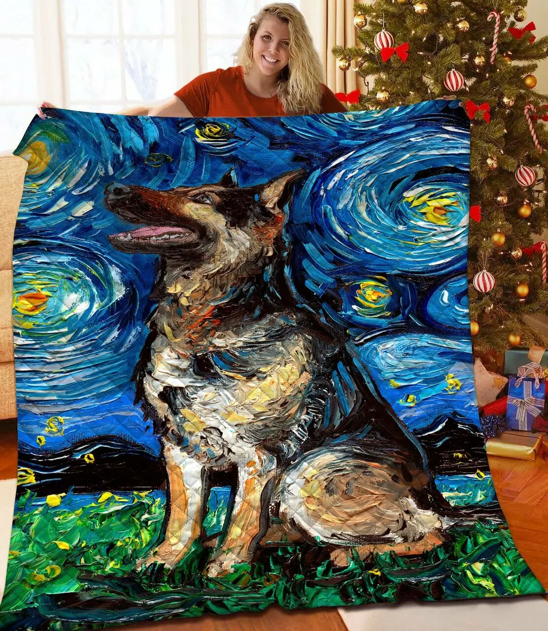 German Shepherd Quilt Iid and Home Decor