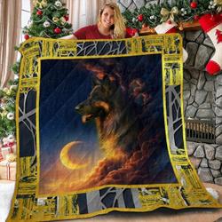 German Shepherd Tcloud 3D Customized Quilt and Home Decor