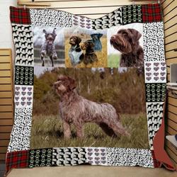 German Wirehaired Pointer Love My Quilt Ial and Home Decor