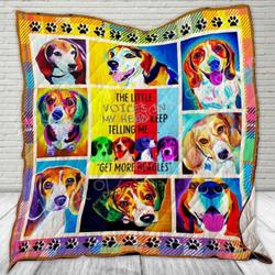 Get More Beagles Blanket Kc1807 Quilt and Home Decor