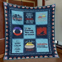 Get Stoned Curling Hur Quilt hs and Home Decor