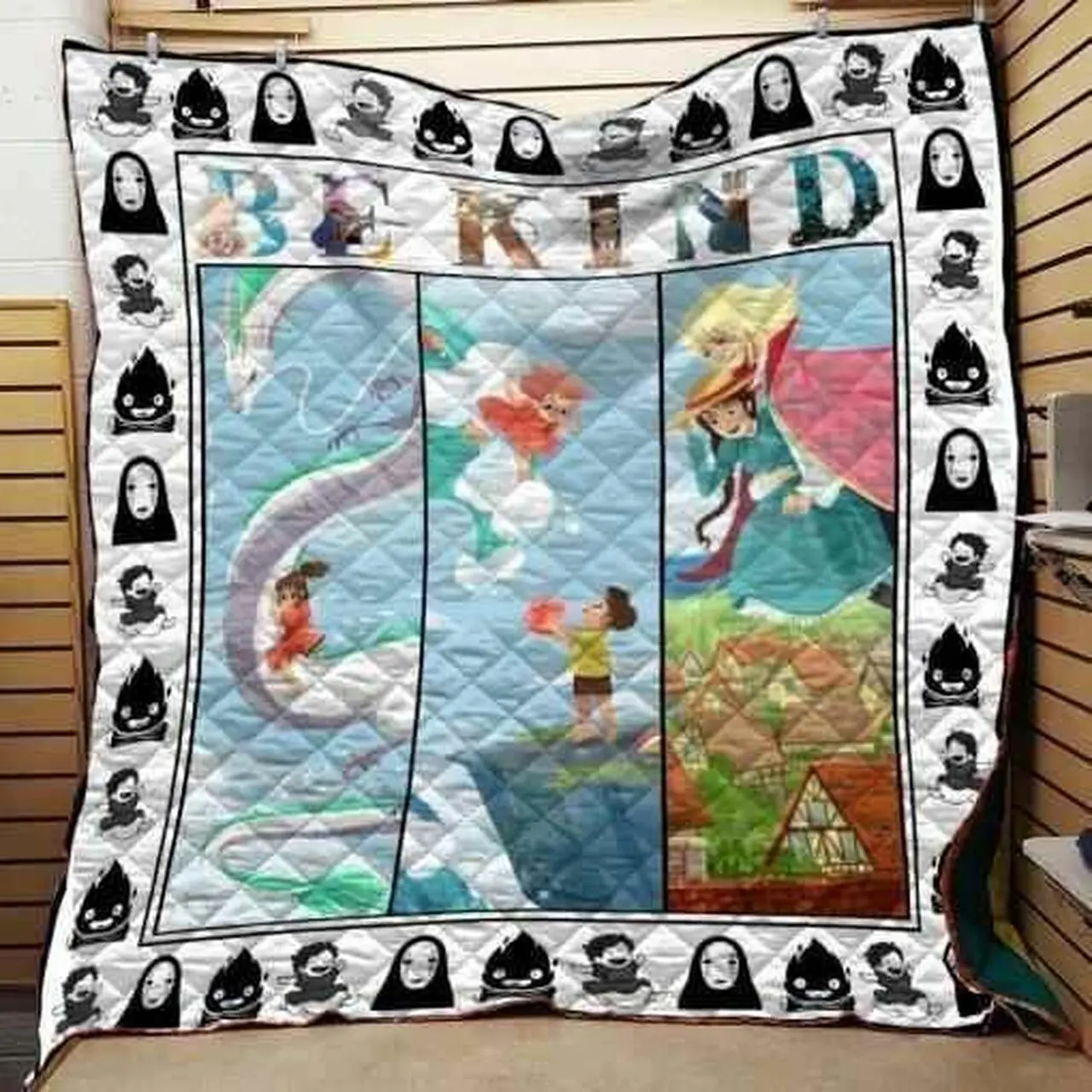Ghibli Be Kind Ponyo Blanket Th0907 Quilt and Home Decor