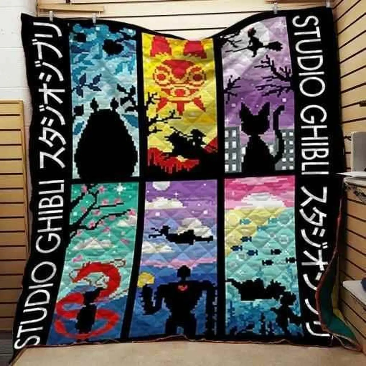 Ghibli Cross Stitch Blanket Th0907 Quilt and Home Decor