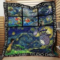 Ghibli Starry Night Blanket Th0907 Quilt and Home Decor