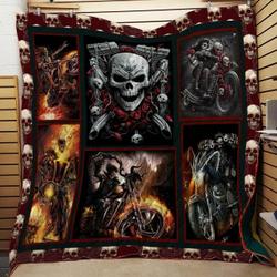 Ghost Rider 3D Customized Quilt Blanket 39 and Home Decor