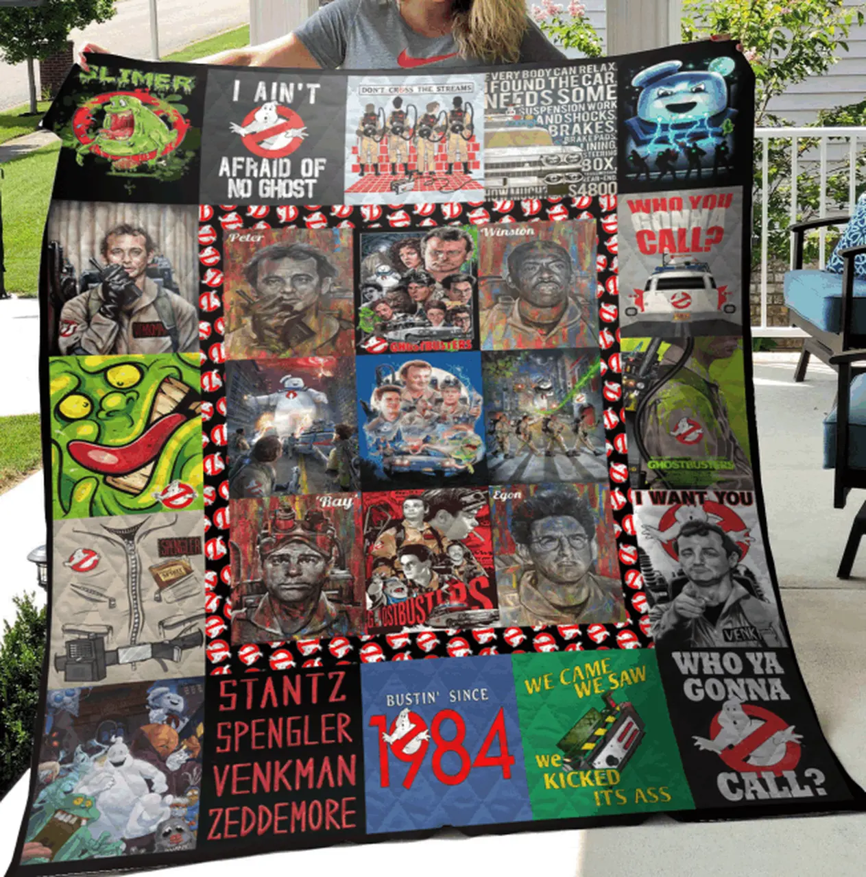 Ghostbusters Collage Quilt Blanket DHC3003286DD and Home Decor