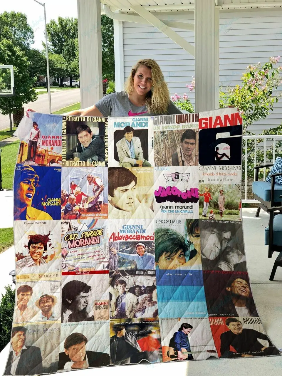 Gianni Morandi Quilt Blanket and Home Decor