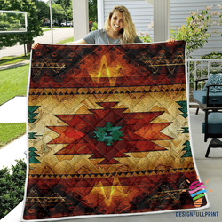 Gift For Native American Native Pattern Quilt Hg and Home Decor