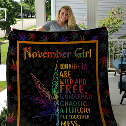 Gift For November Girls Quilt Arh Fuct3009 and Home Decor