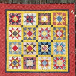 Gingham Star Hur Quilt Cysixd and Home Decor