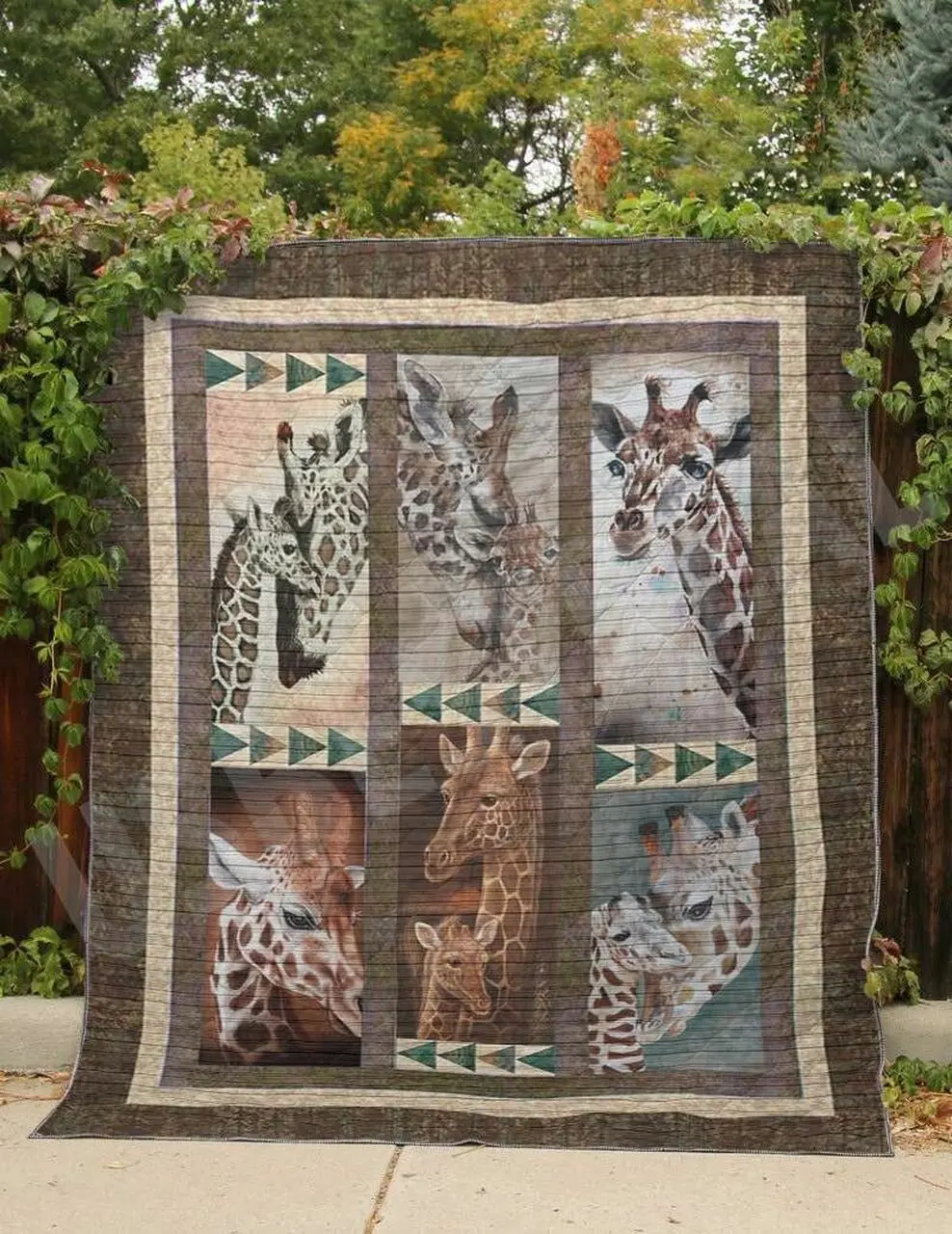 Giraffe Gorgeous Multicolor Giraffes Cla18120503Q Quilt Blanket and Home Decor