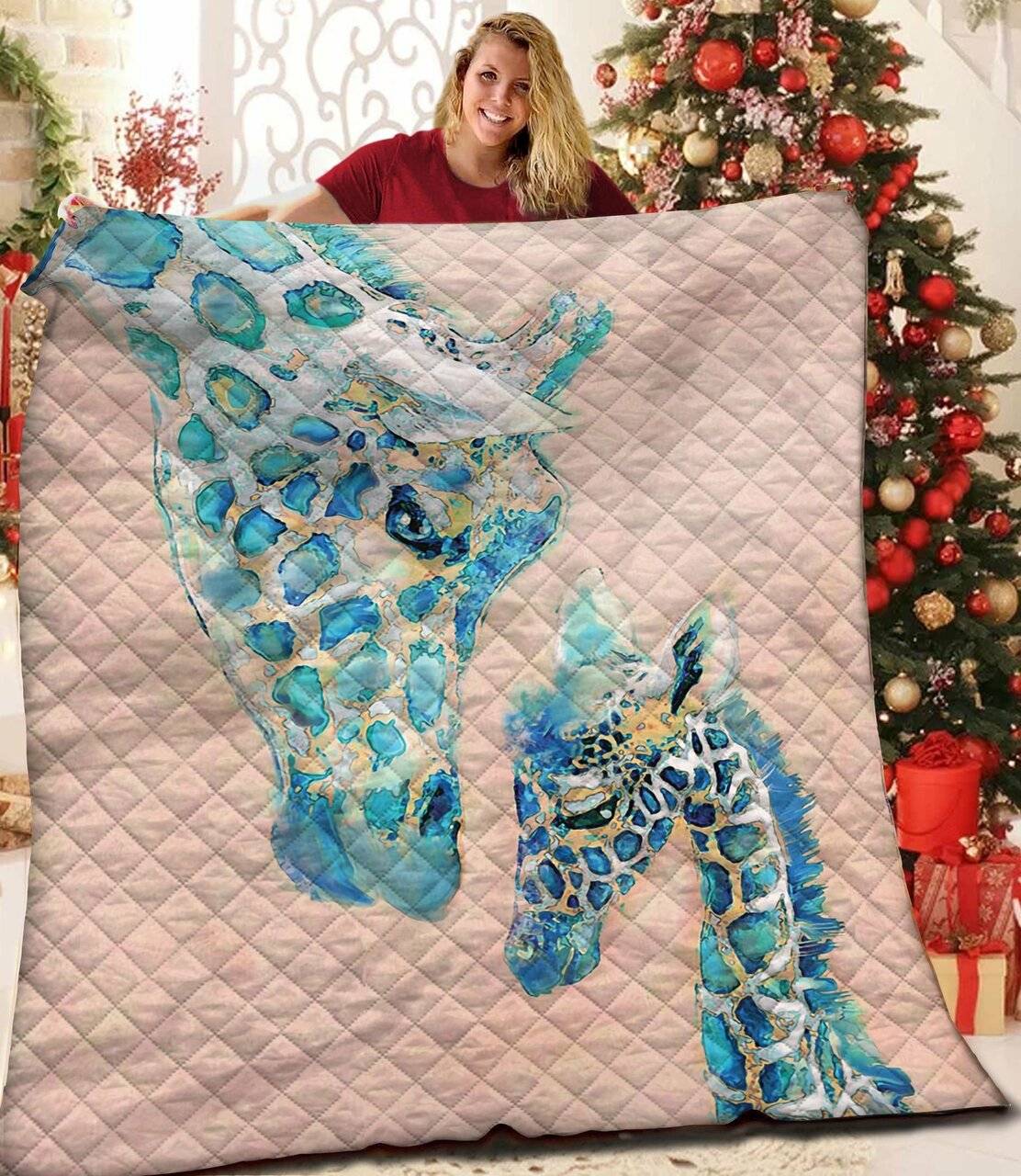 Giraffe Quilt Hmk and Home Decor